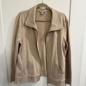 Laura Ashley light Knit Jacket, XL